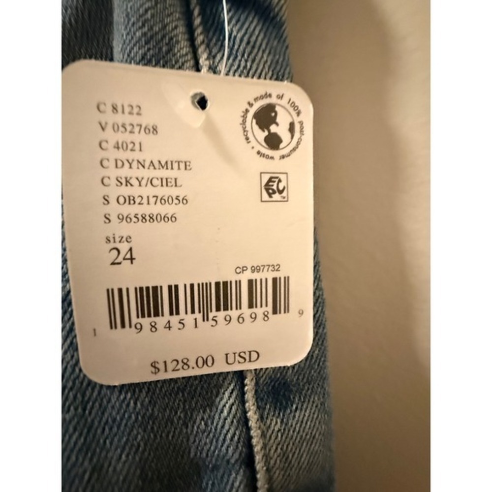 Free People Love Bomb Flare Jeans Light Wash Denim Size 24 NWT - Picture 5 of 9